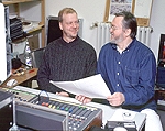 Dietmar Stracke und Octavian Zemlicka im Studio...